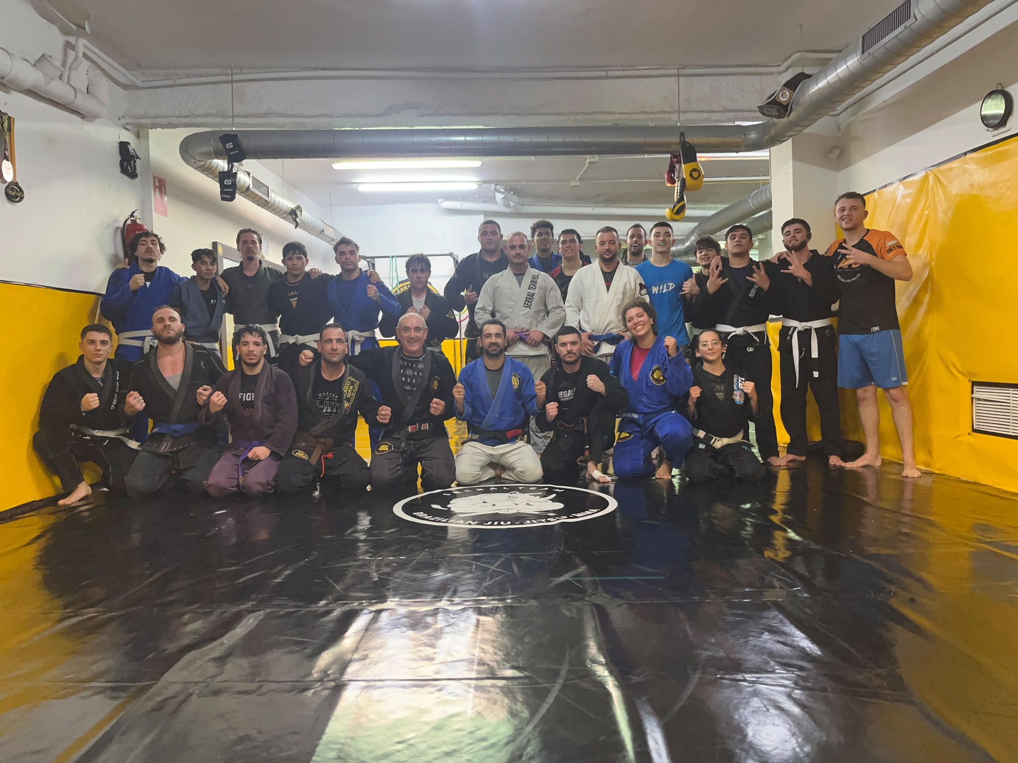 Clase de BJJ en Serral Team